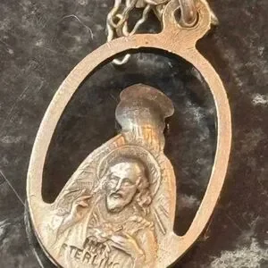 Vintage | Jewelry | Vtg Sterling Silver 925 Oval Virgin Mary Reverse ...